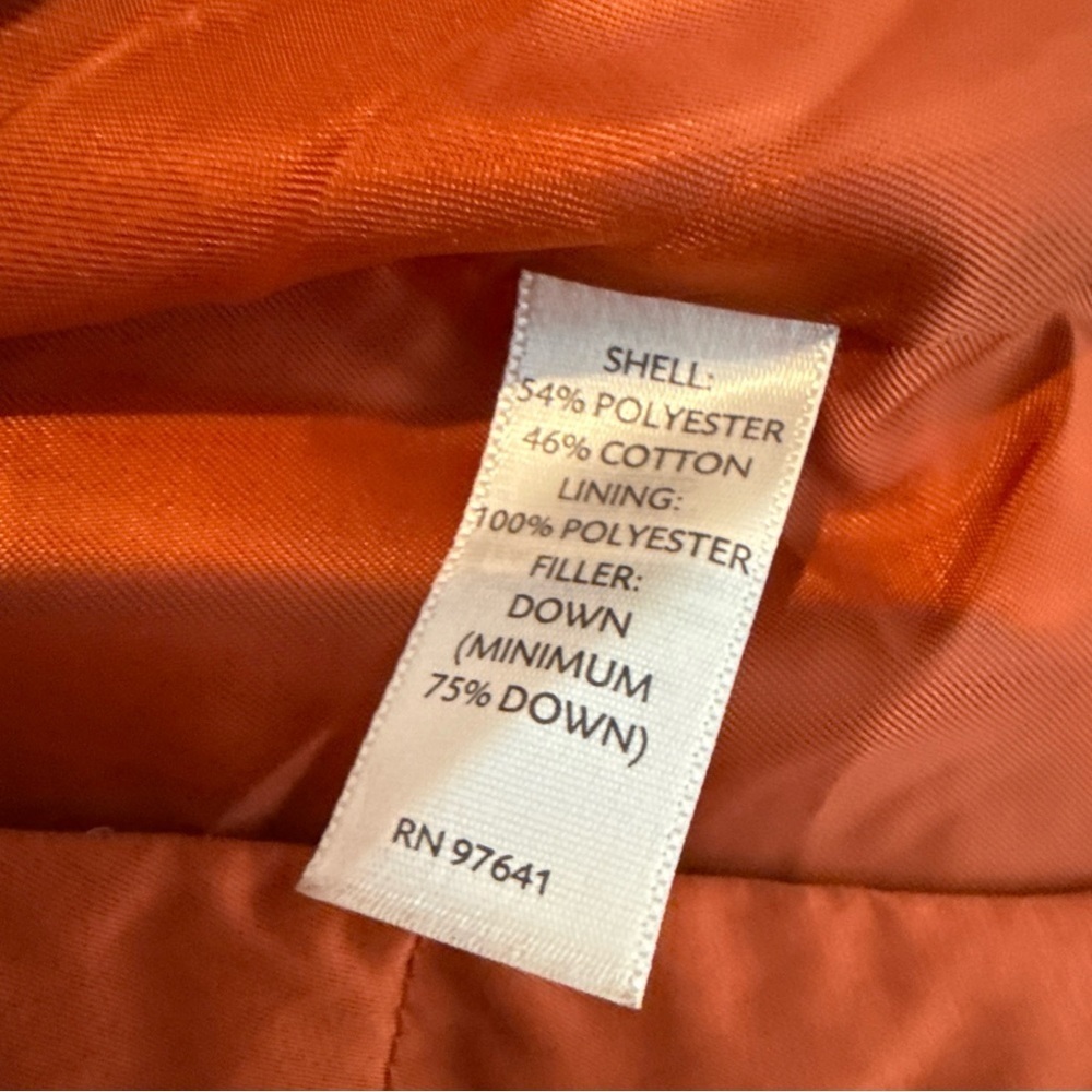 J. Jill Vibrant Orange Quilted Vest - Picture 8 of 8
